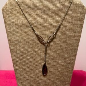 Silver tone necklace